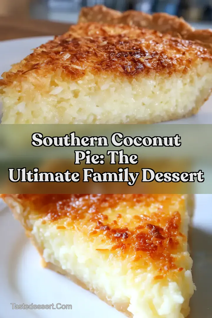 Southern Coconut Pie: The Ultimate Family Dessert