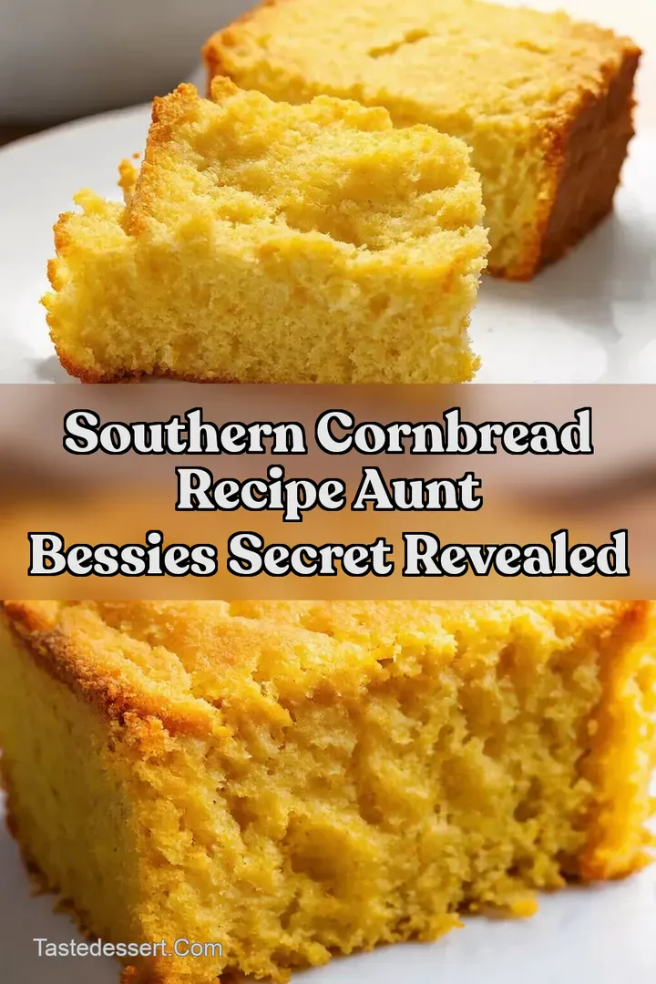 Southern Cornbread Recipe Aunt Bessies Secret Revealed