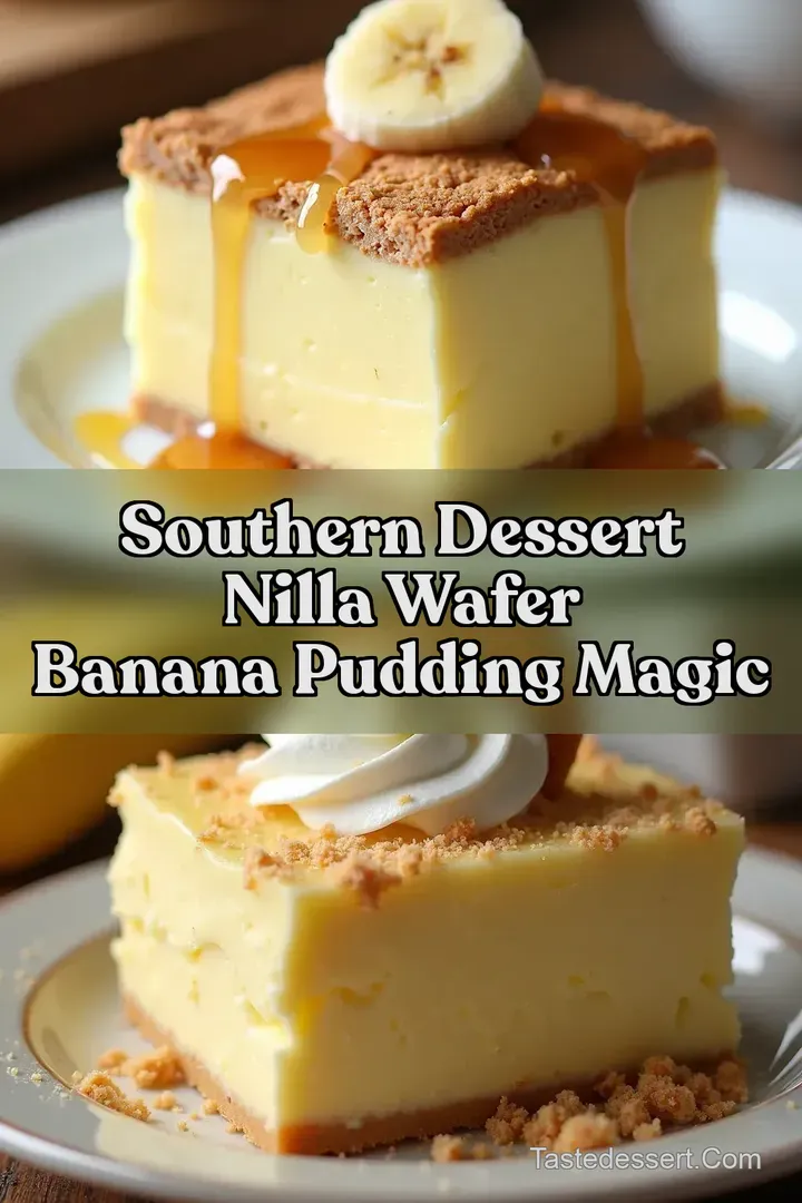Southern Dessert Nilla Wafer Banana Pudding Magic