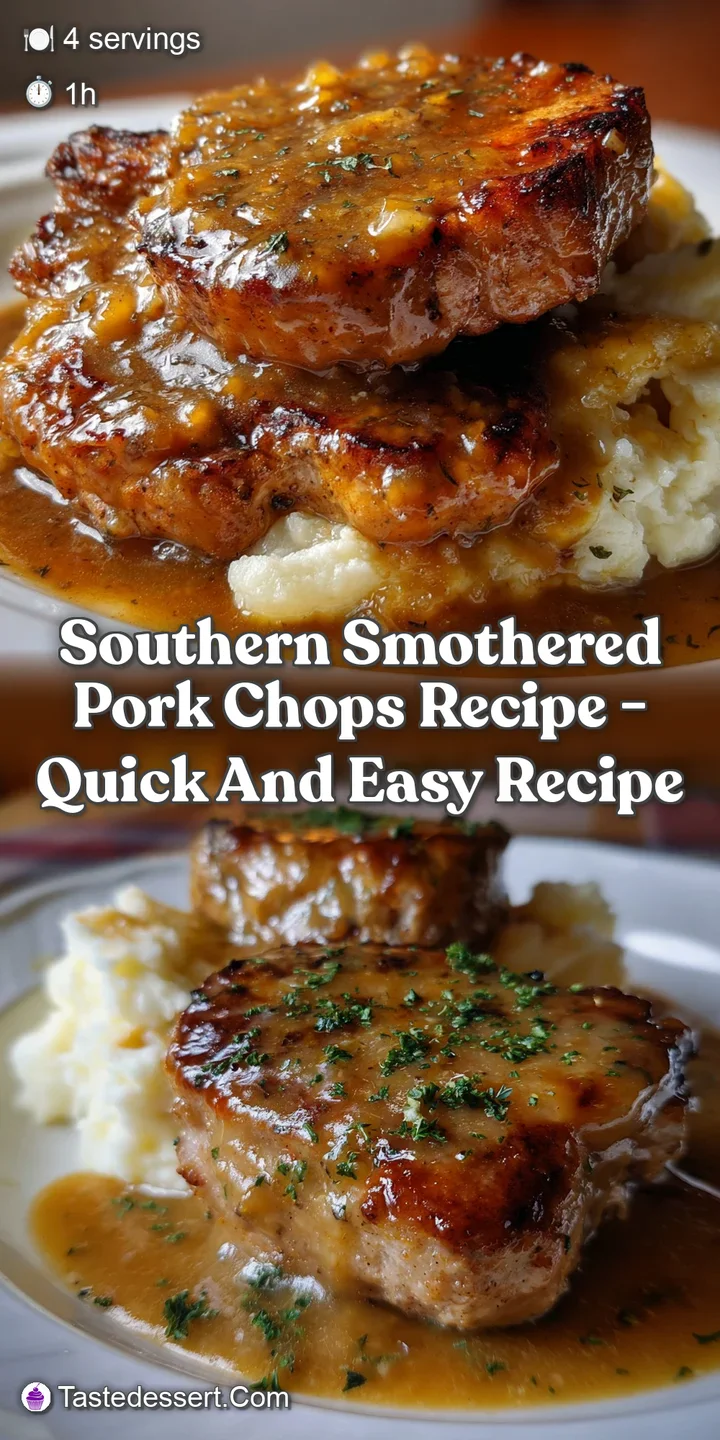 Southern Smothered Pork Chops Recipe - Quick and Easy Recipe