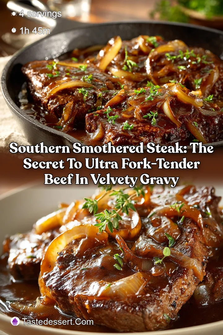 Southern Smothered Steak: The Secret to Ultra Fork-Tender Beef in Velvety Gravy