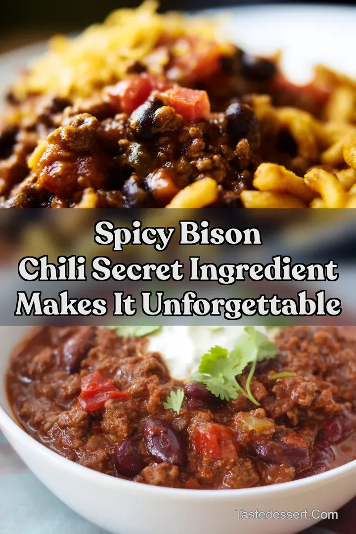 Spicy Bison Chili Secret Ingredient Makes It Unforgettable : PIN FOR LATER Spicy Bison Chili Secret Ingredient Makes It Unforgettable