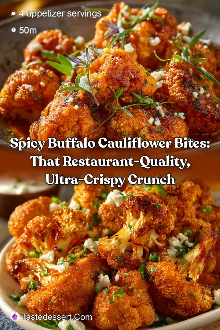 Spicy Buffalo Cauliflower Bites: That Restaurant-Quality Ultra-Crispy Crunch