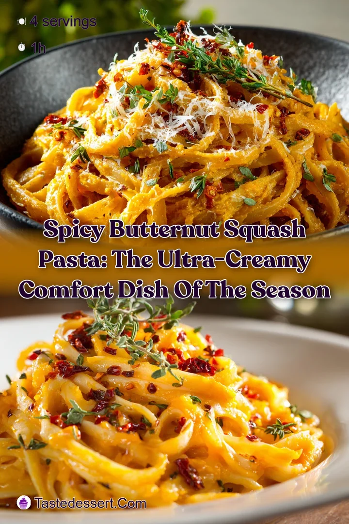 Spicy Butternut Squash Pasta: The Ultra-Creamy Comfort Dish of the Season