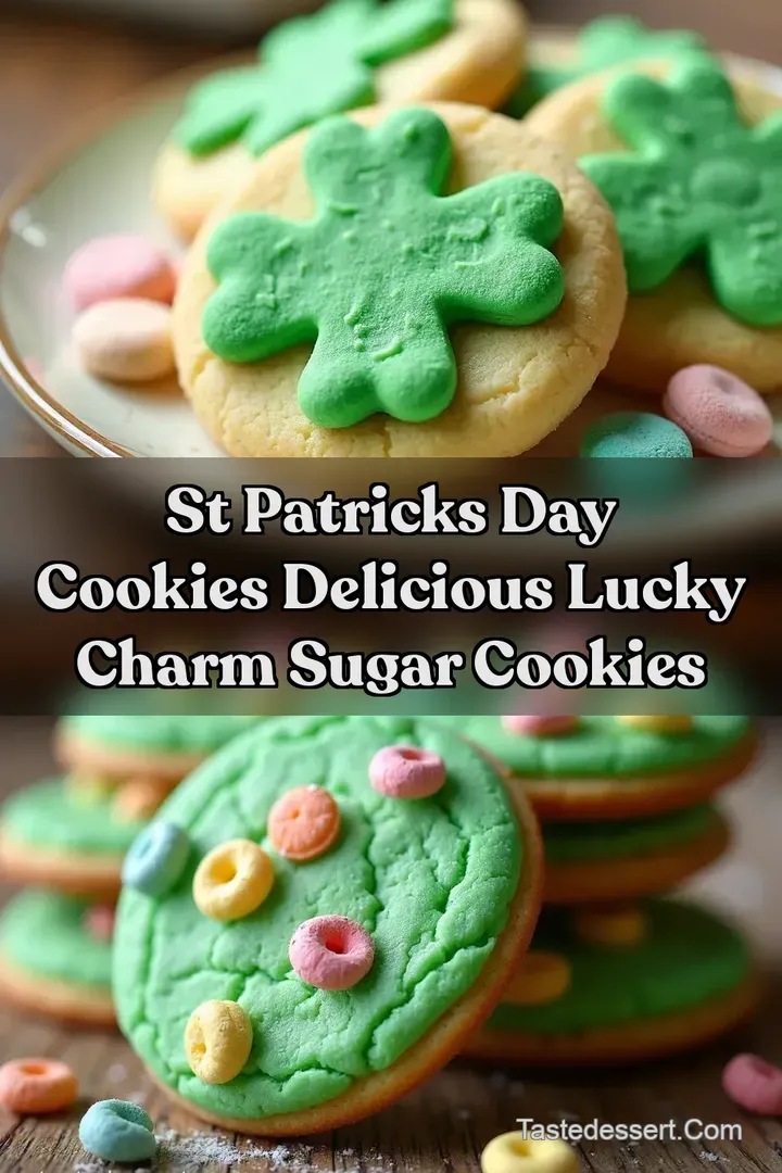 St Patricks Day Cookies Delicious Lucky Charm Sugar Cookies