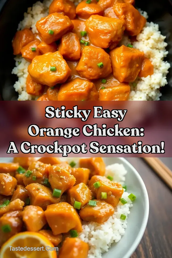 Sticky Easy Orange Chicken: A Crockpot Sensation!