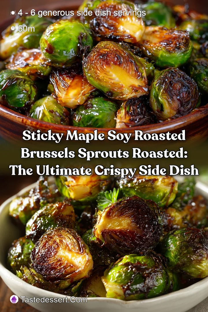 sticky maple soy roasted brussels sprouts roasted: The Ultimate Crispy Side Dish