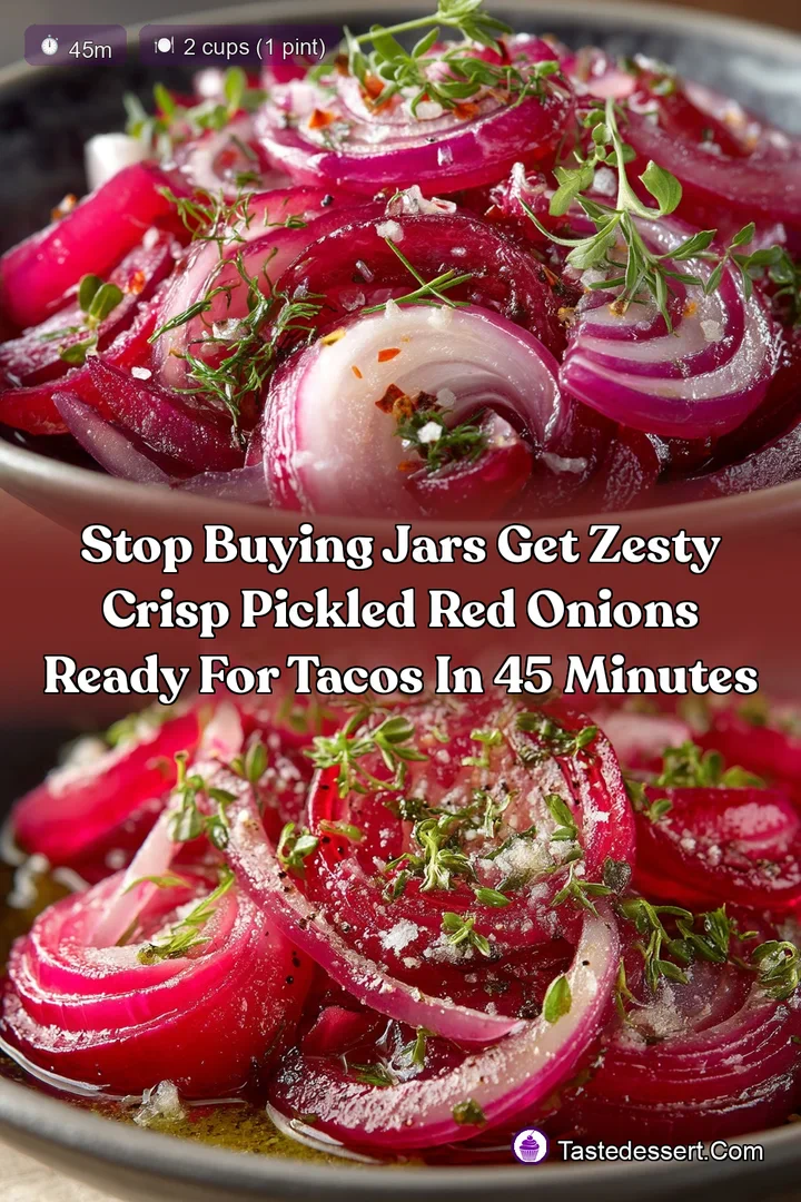 Stop Buying Jars Get Zesty Crisp Pickled Red Onions Ready for Tacos in 45 Minutes
