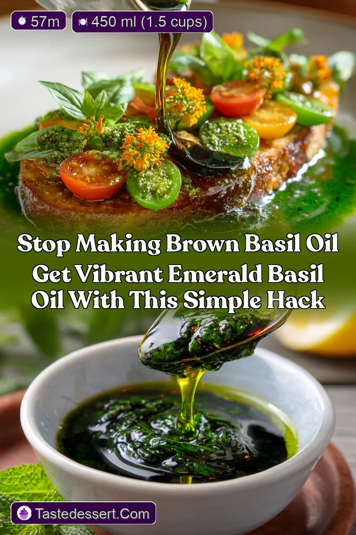 Stop Making Brown Basil Oil Get Vibrant Emerald Basil Oil with This Simple Hack