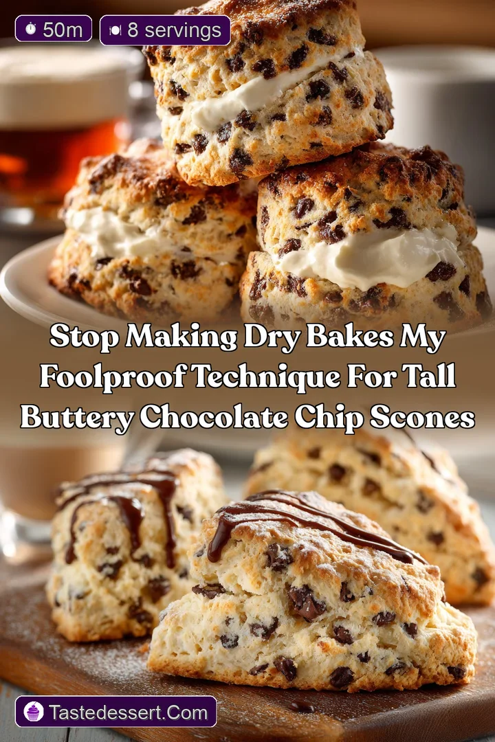 Stop making dry bakes My foolproof technique for tall buttery Chocolate Chip Scones