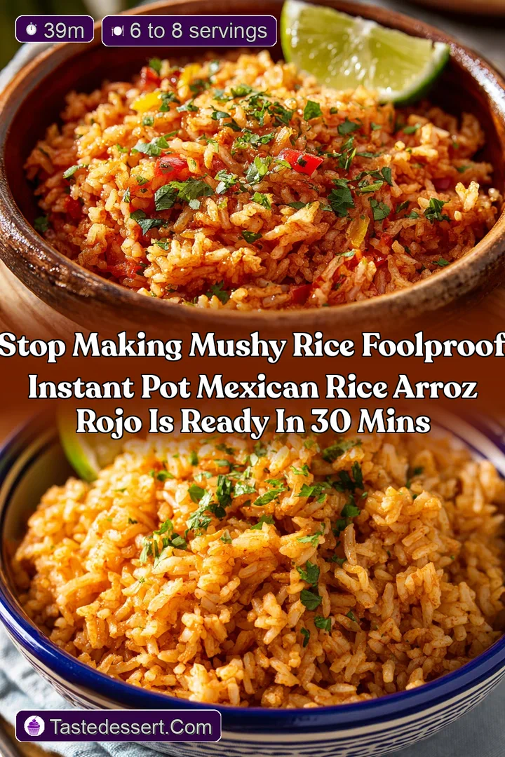 Stop Making Mushy Rice Foolproof Instant Pot Mexican Rice Arroz Rojo is Ready in 30 Mins