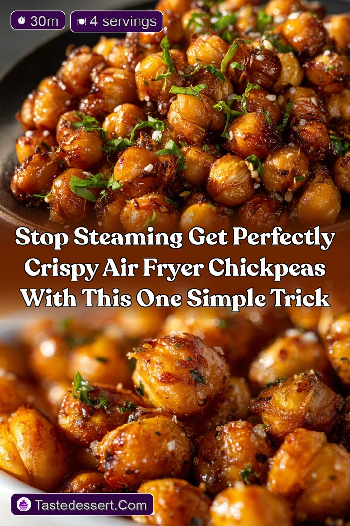 Stop Steaming Get Perfectly Crispy Air Fryer Chickpeas with this One Simple Trick