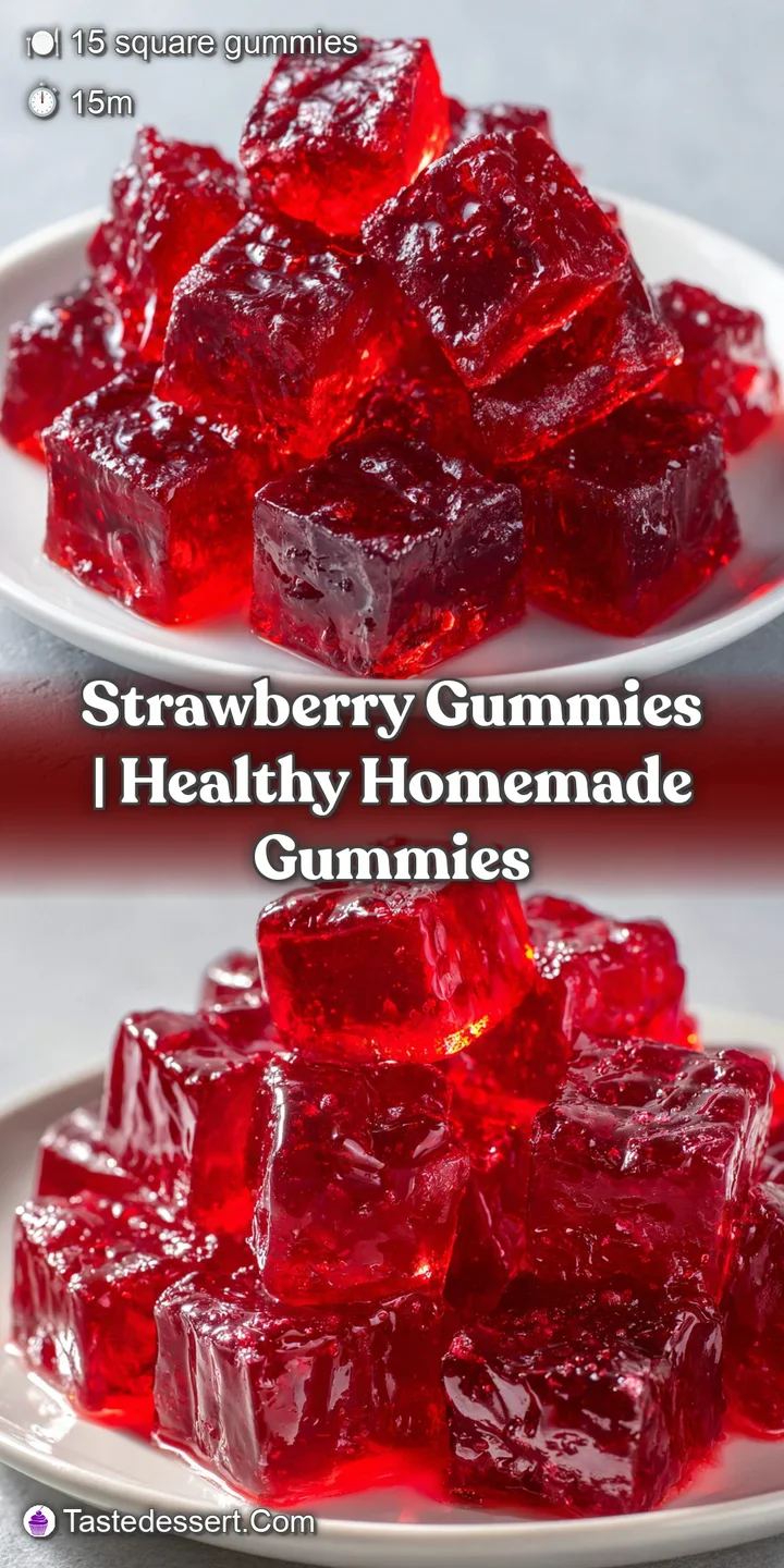 Extreme close-up of a shimmering red gummy candy showing its bouncy texture and a light dusting of fine sugar.