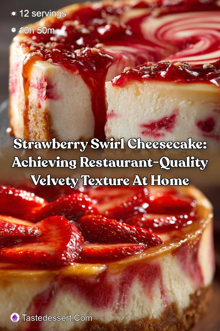 Strawberry Swirl Cheesecake: Achieving Restaurant-Quality Velvety Texture at Home