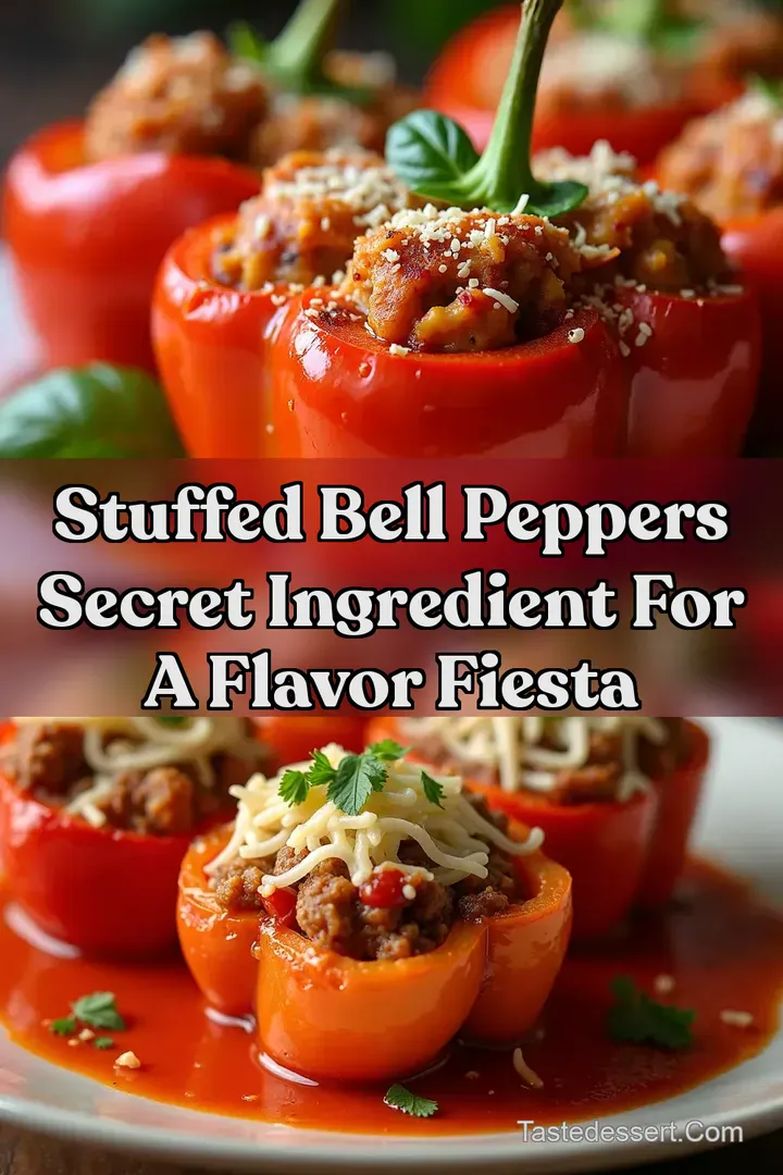 Stuffed Bell Peppers Secret Ingredient for a Flavor Fiesta
