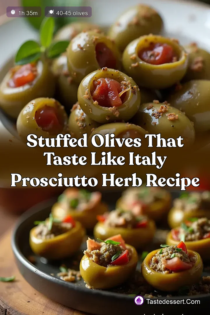 Stuffed Olives That Taste Like Italy Prosciutto Herb Recipe