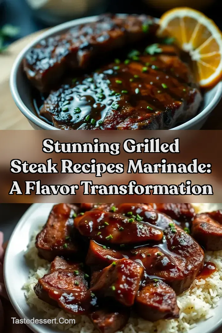 Stunning Grilled Steak Recipes Marinade: A Flavor Transformation
