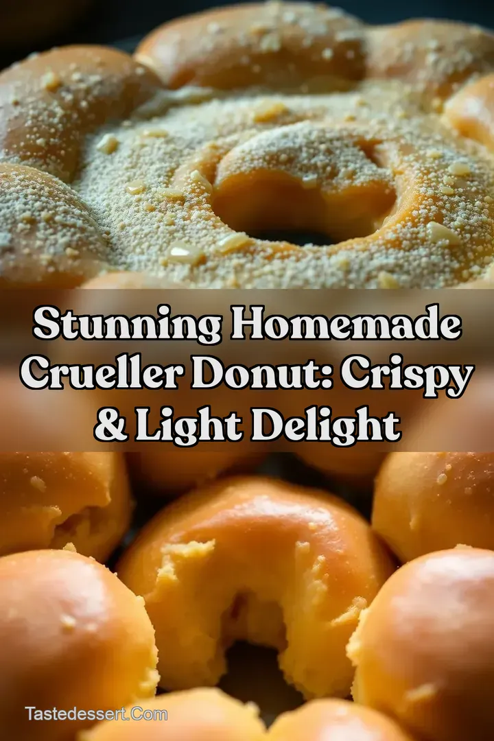 Stunning Homemade Crueller Donut: Crispy & Light Delight