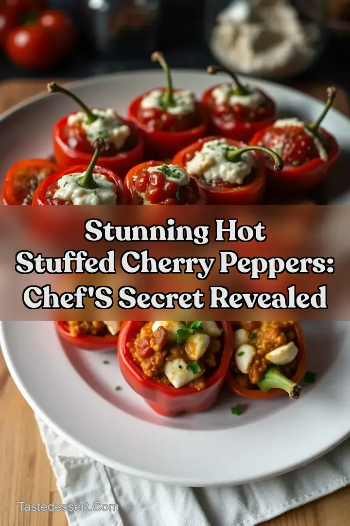 Stunning Hot Stuffed Cherry Peppers: Chef s Secret Revealed