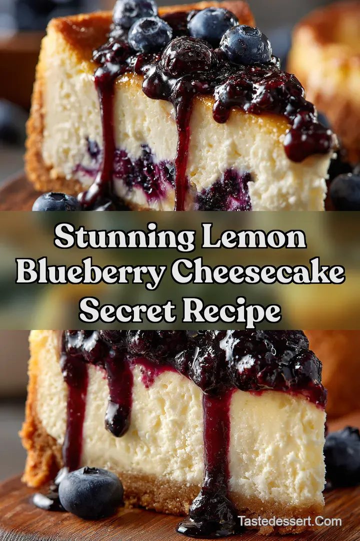 Stunning Lemon Blueberry Cheesecake Secret Recipe