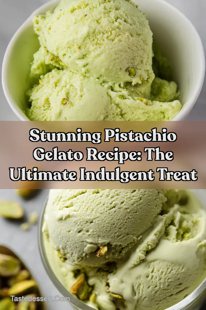 Stunning Pistachio Gelato Recipe: The Ultimate Indulgent Treat : PIN FOR LATER Stunning Pistachio Gelato Recipe: The Ultimate Indulgent Treat