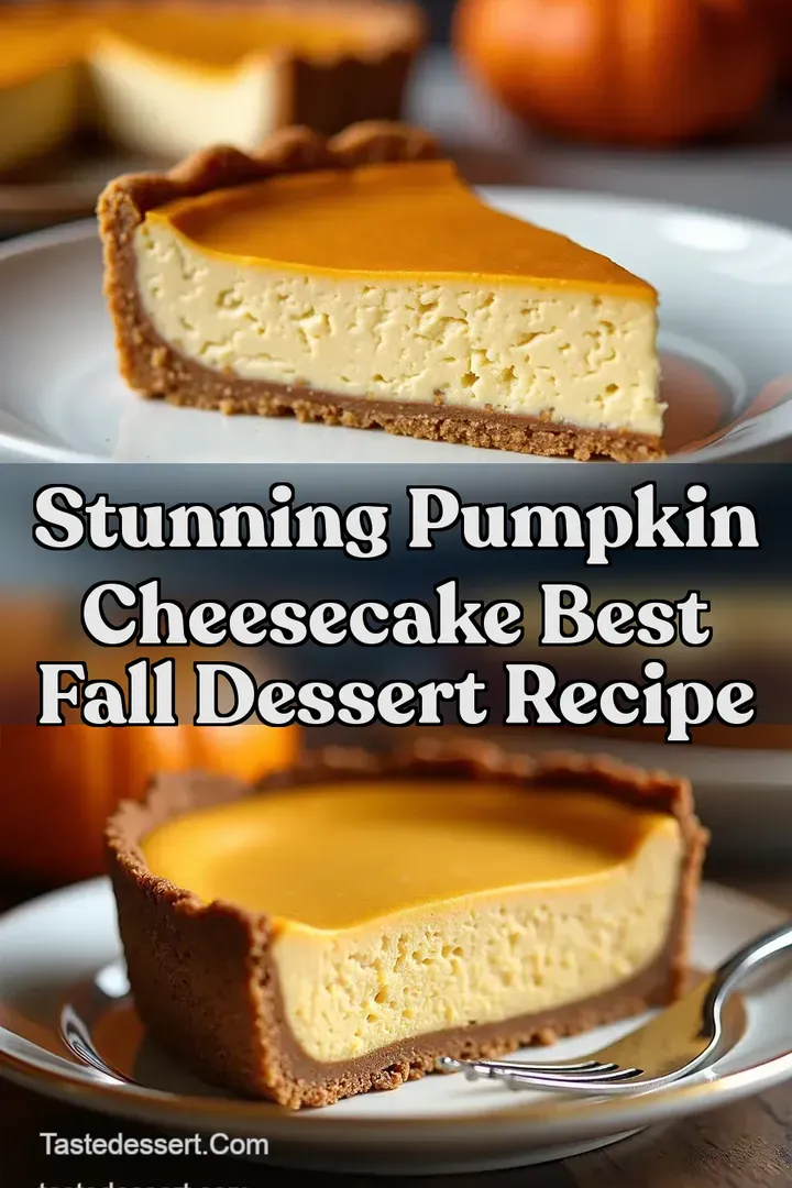 Stunning Pumpkin Cheesecake Best Fall Dessert Recipe