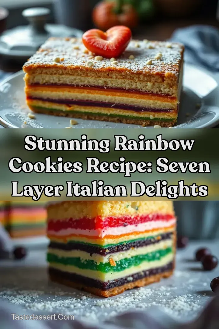 Stunning Rainbow Cookies Recipe: Seven Layer Italian Delights