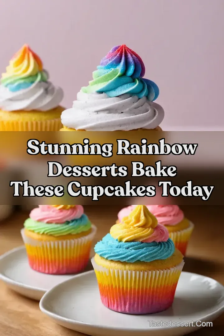 Stunning Rainbow Desserts Bake These Cupcakes Today