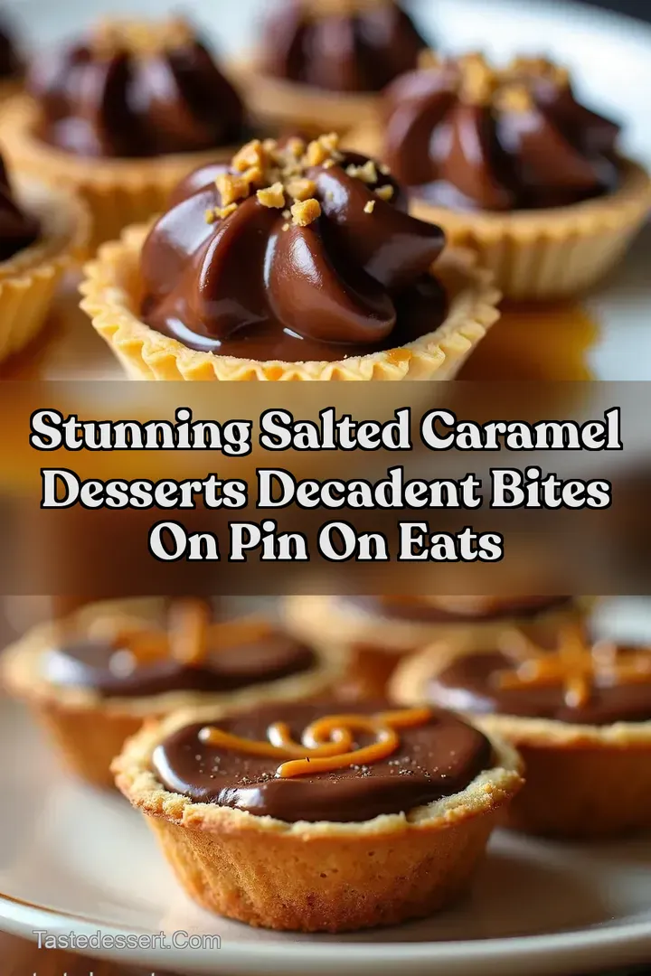 Stunning Salted Caramel Desserts Decadent Bites on Pin on Eats