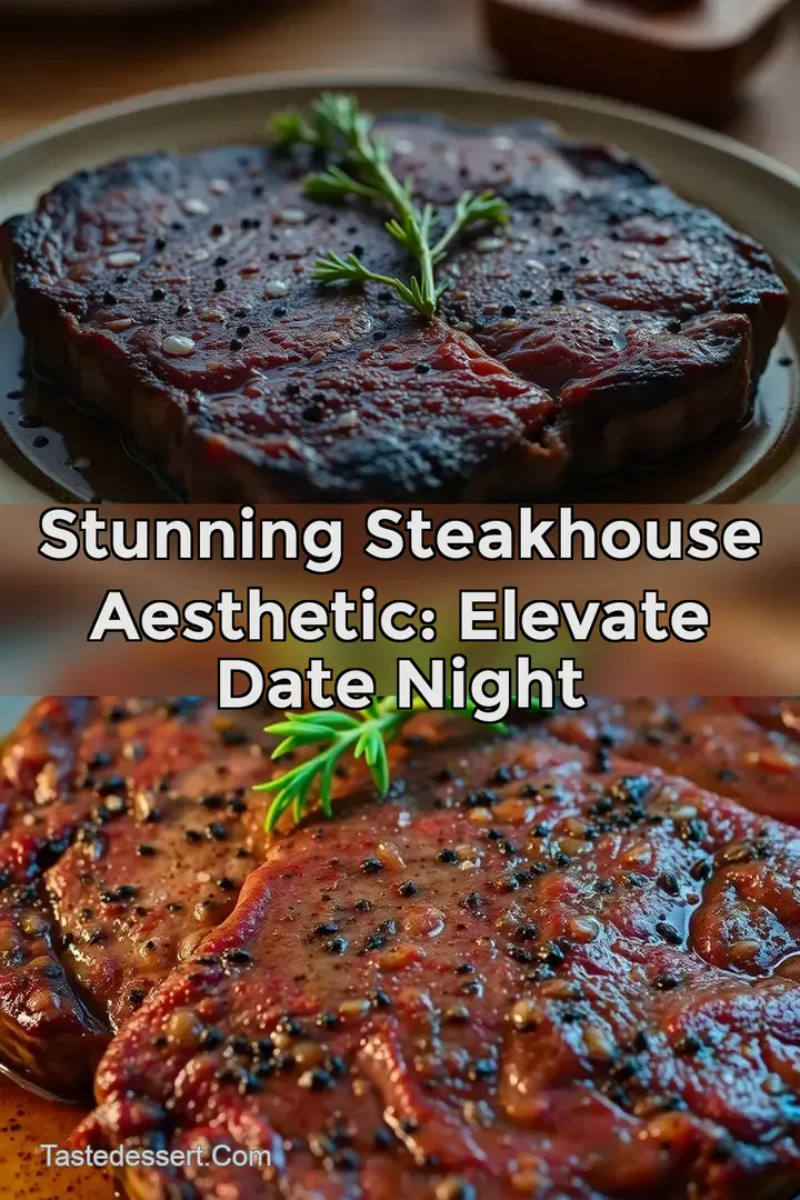 Stunning Steakhouse Aesthetic: Elevate Date Night