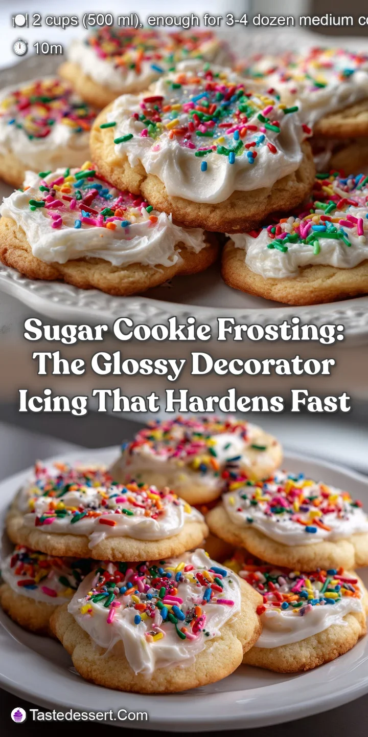 Sugar Cookie Frosting: The Glossy Decorator Icing That Hardens Fast