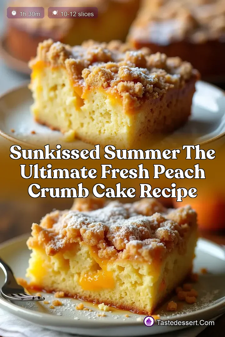 SunKissed Summer The Ultimate Fresh Peach Crumb Cake Recipe