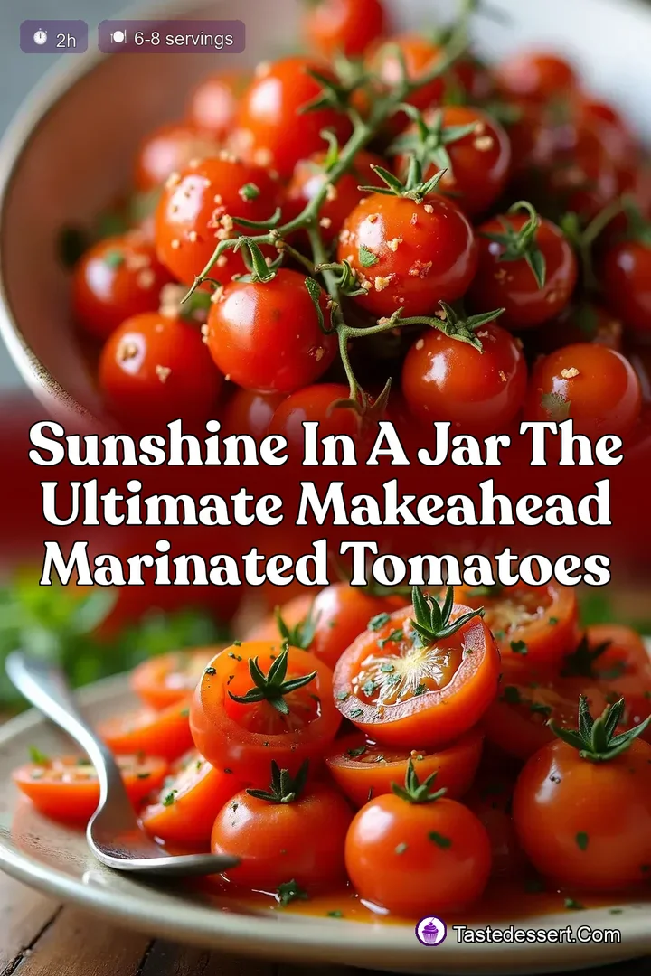 Sunshine in a Jar The Ultimate MakeAhead Marinated Tomatoes