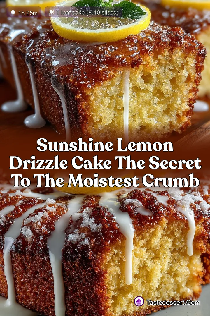 Sunshine Lemon Drizzle Cake The Secret to the Moistest Crumb