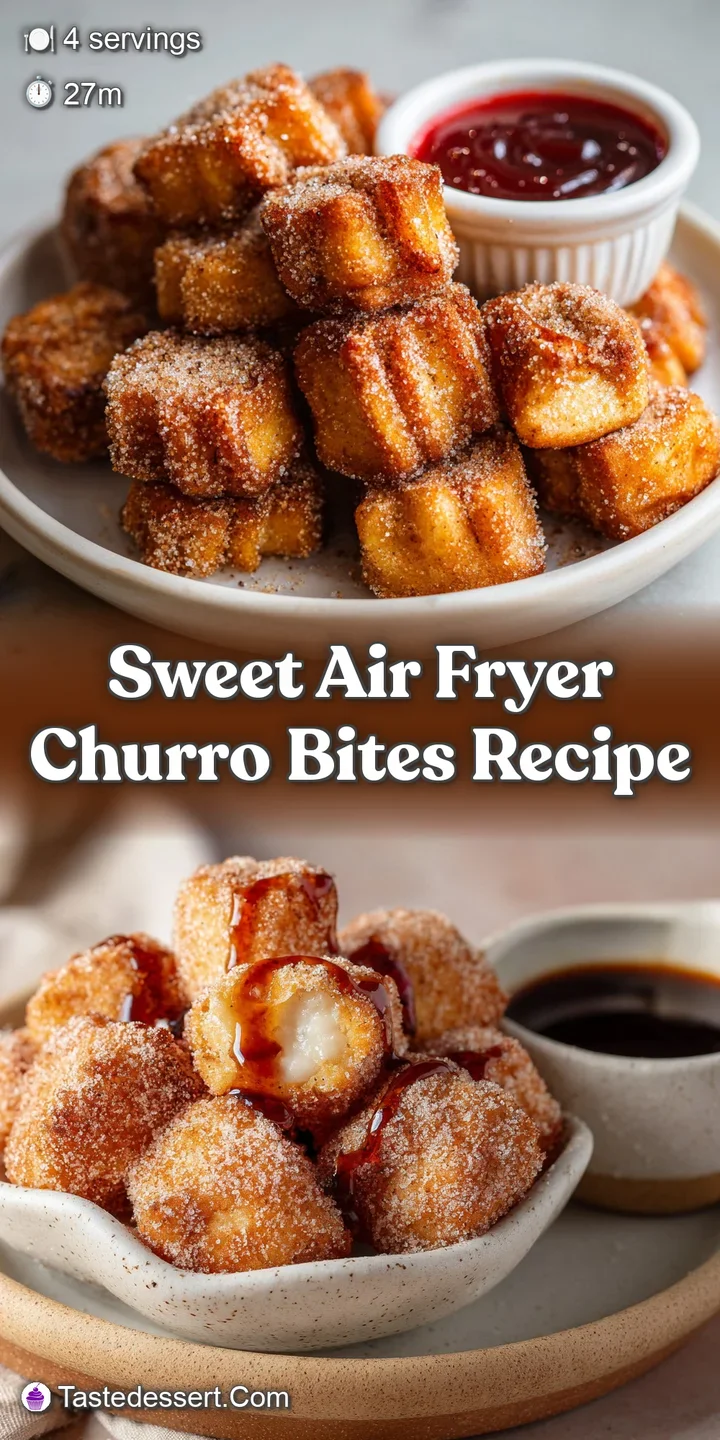 Close-up of a warm, golden churro bite coated in glistening cinnamon and sugar. Slight crispiness, enticingly sweet and fr...