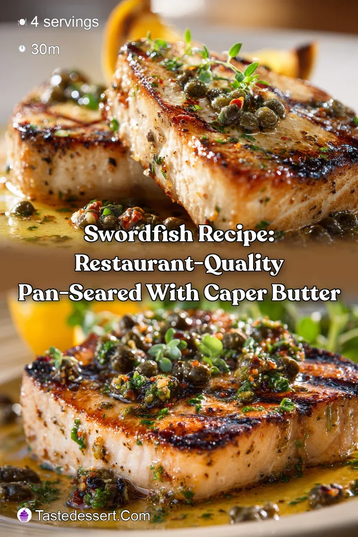 Swordfish Recipe: Restaurant-Quality Pan-Seared with Caper Butter