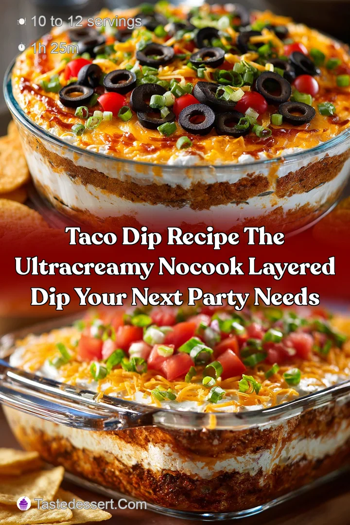 Taco Dip Recipe The UltraCreamy NoCook Layered Dip Your Next Party Needs