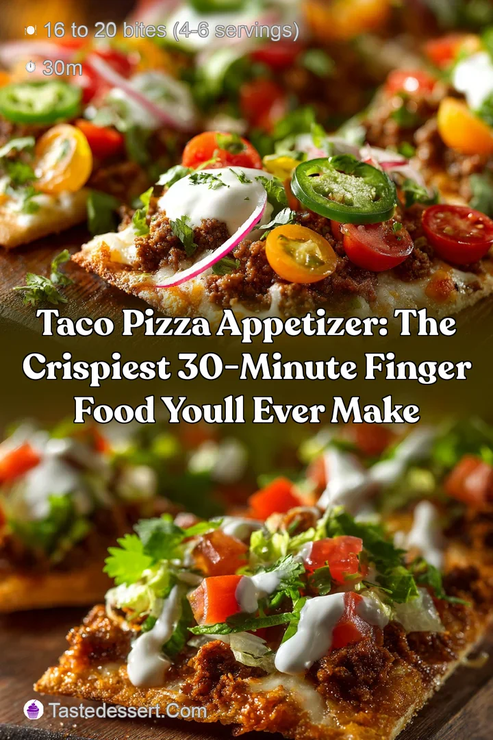 Taco Pizza Appetizer: The Crispiest 30-Minute Finger Food Youll Ever Make