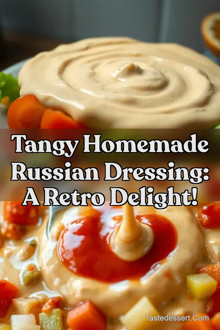 Tangy Homemade Russian Dressing: A Retro Delight!