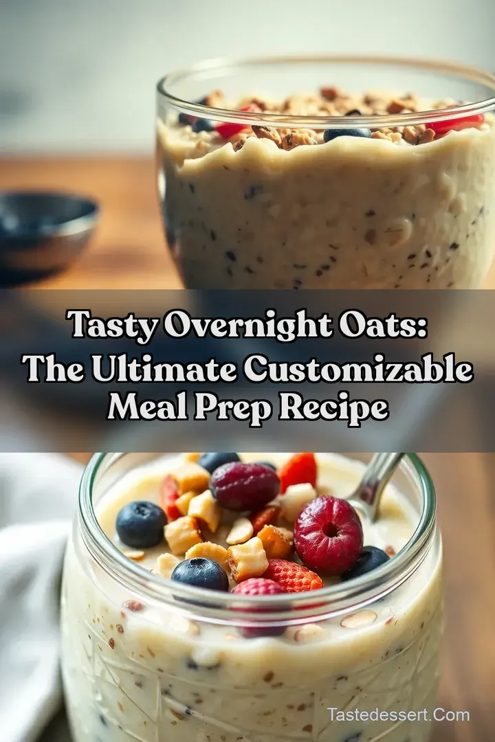 Tasty Overnight Oats: The Ultimate Customizable Meal Prep Recipe