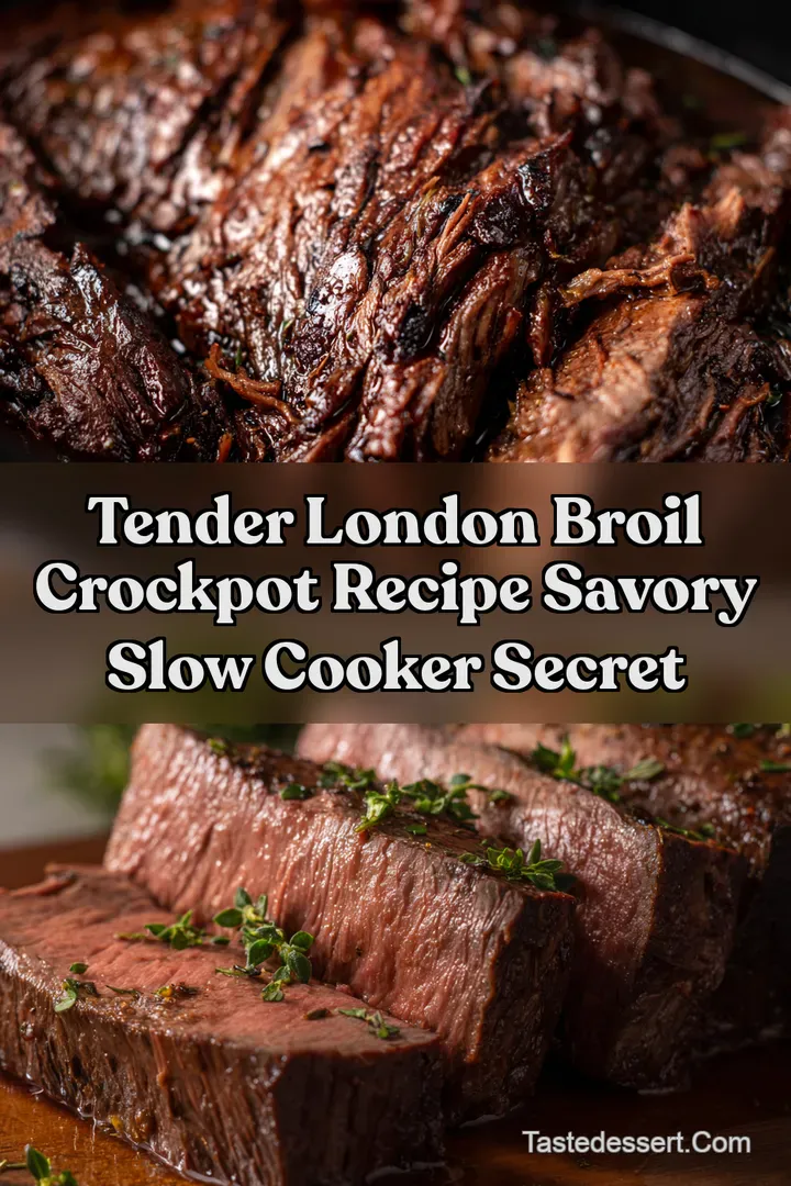 Tender London Broil Crockpot Recipe Savory Slow Cooker Secret