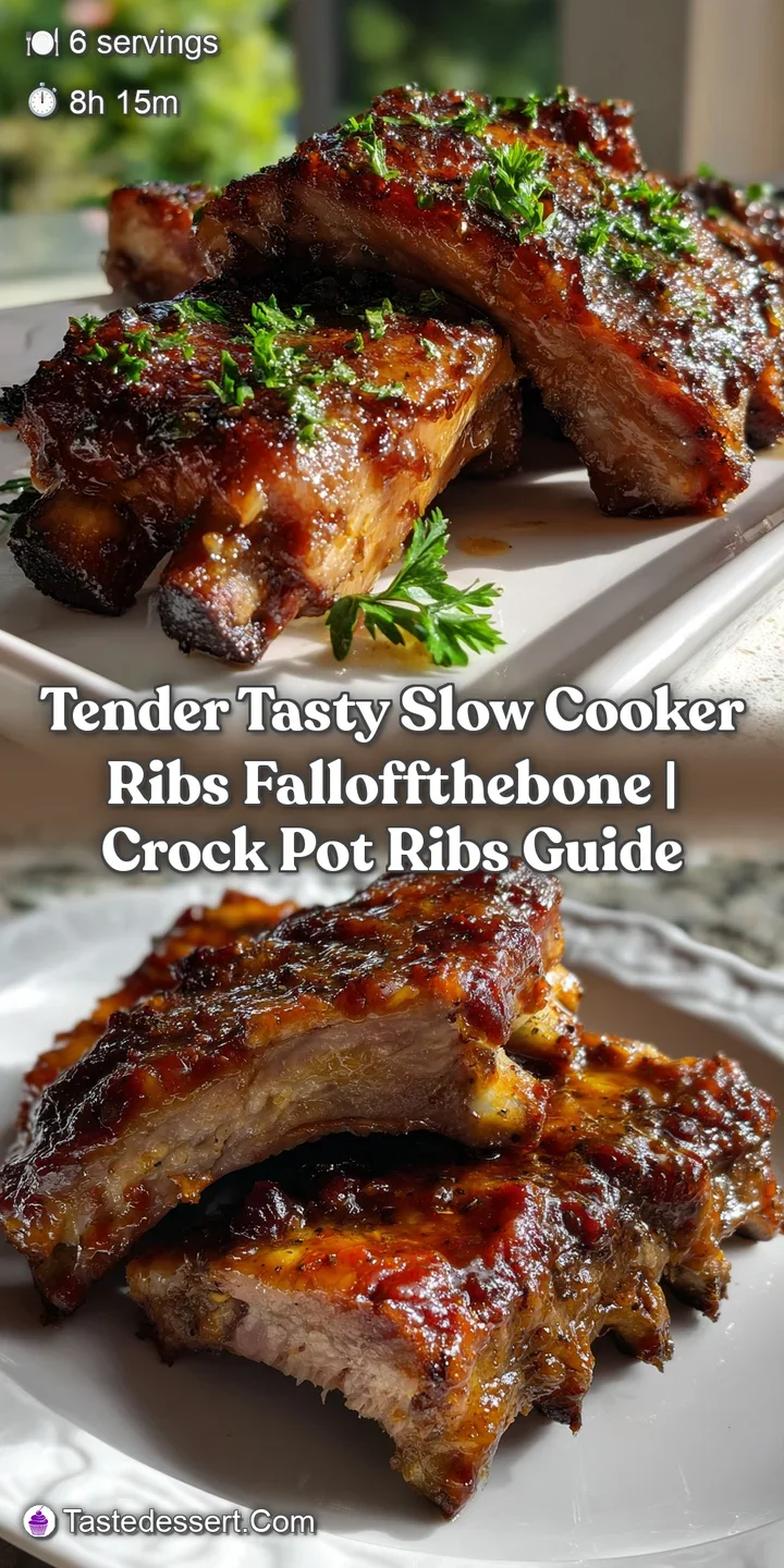 Tender Tasty Slow Cooker Ribs FallofftheBone | Crock Pot Ribs Guide