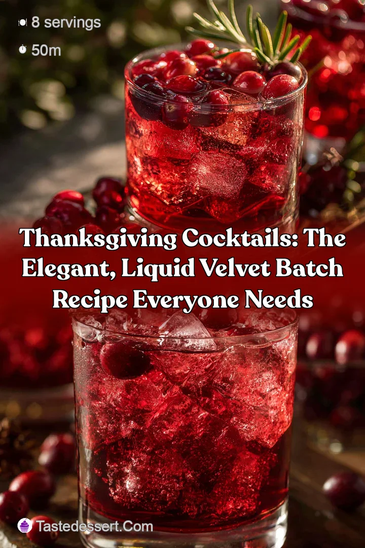 Thanksgiving Cocktails: The elegant liquid velvet batch recipe everyone needs