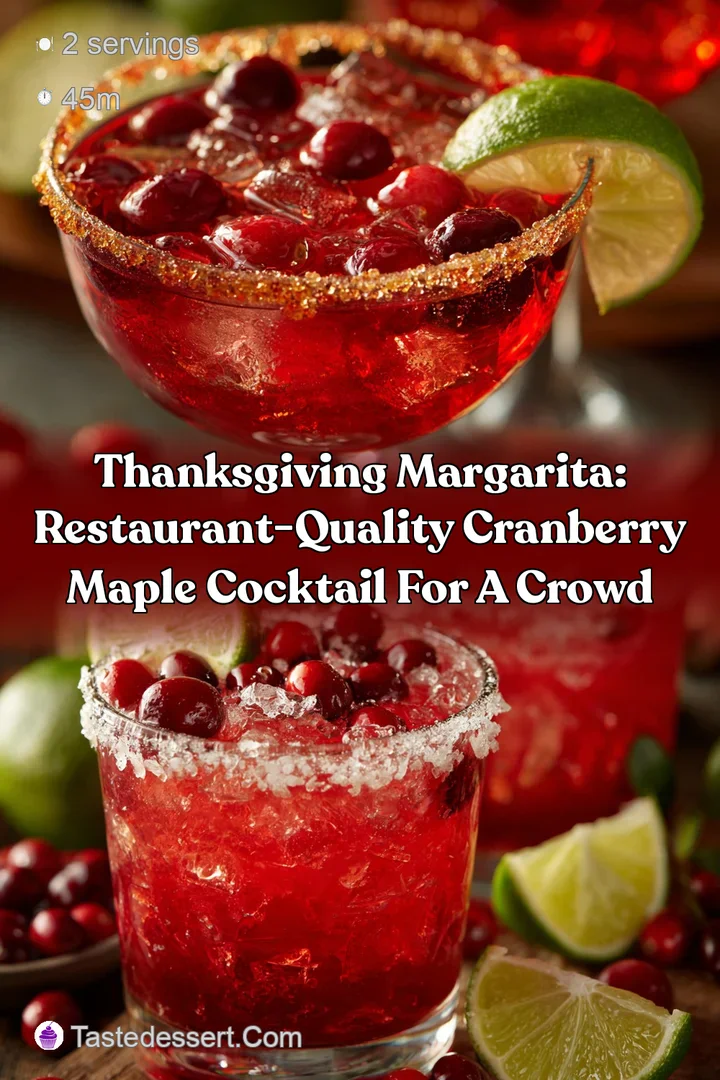 Thanksgiving Margarita: Restaurant-Quality Cranberry Maple Cocktail for a Crowd
