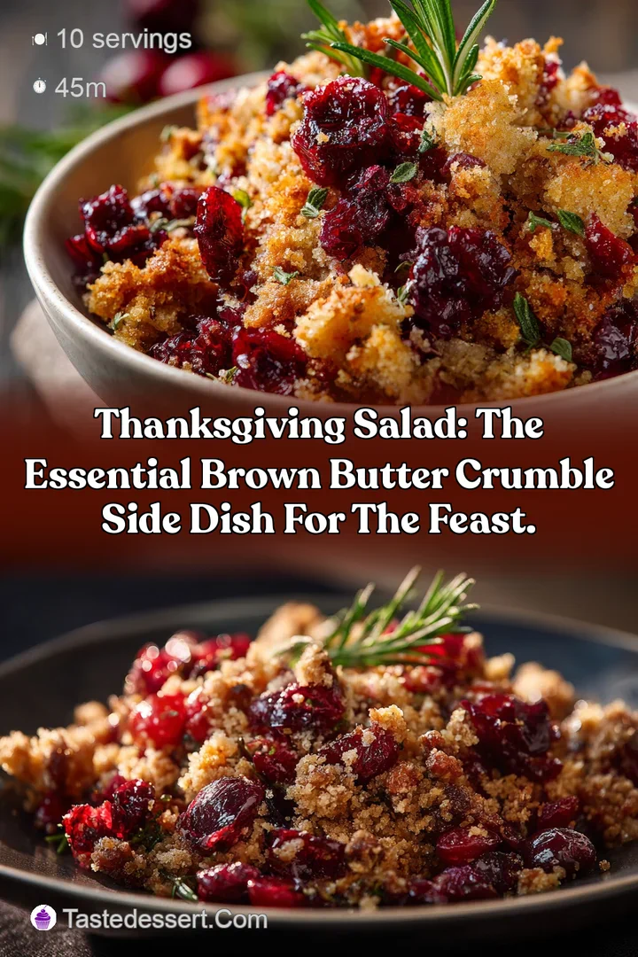 Thanksgiving Salad: The essential Brown Butter Crumble side dish for the feast.