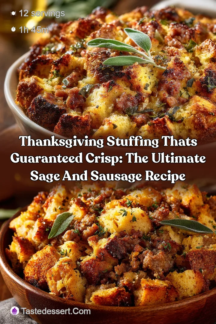 Thanksgiving Stuffing Thats Guaranteed Crisp: The Ultimate Sage and Sausage Recipe