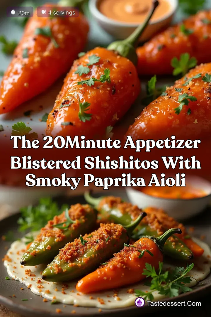 The 20Minute Appetizer Blistered Shishitos with Smoky Paprika Aioli