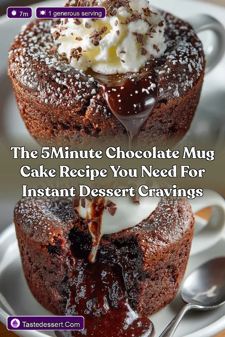 The 5Minute Chocolate Mug Cake Recipe You Need for Instant Dessert Cravings