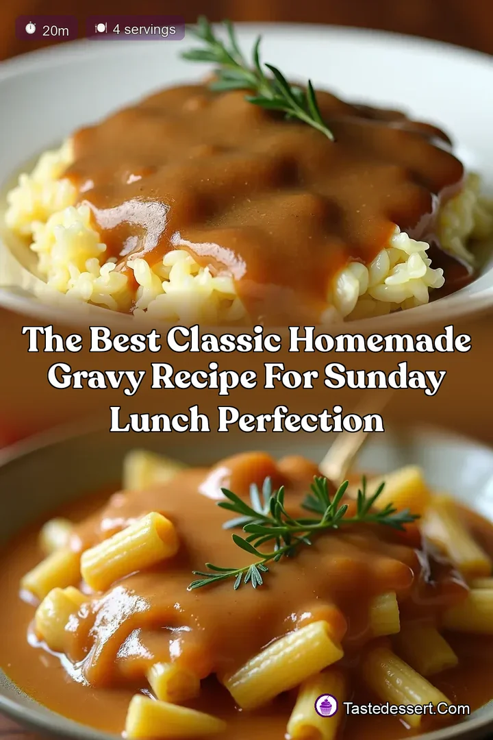 The Best Classic Homemade Gravy Recipe for Sunday Lunch Perfection