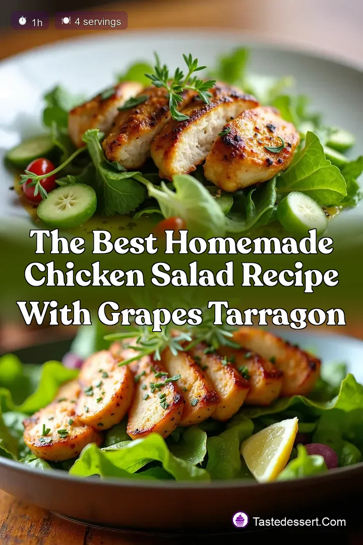 The Best Homemade Chicken Salad Recipe with Grapes Tarragon